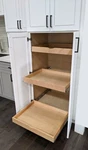 Cabinet Roll Tray Wood Drawer, Kitchen Organizer Box, Pullout. Fixed Price $94.99.