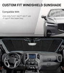 Windshield Sun Shade Ford F-250/F-350/F-450/F-550/F-600 2023-2025 Front. Fixed Price $40.00.