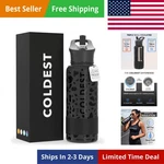 Coldest Insulated Water Bottle With Straw Lid - Stainless Steel Metal Insulat.... Fixed Price $64.79.