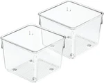 Idesign Linus Plastic Kitchen Drawer Organizer For 4 X 3, Clear. Fixed Price $15.91.