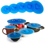 Kitchen + Home Silicone Pan Lids - Set Of 5 Food Saver Covers. Fixed Price $19.99.