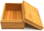 Zhou Bamboo Natural Storage Box With Cover - Unpainted Wooden Gift (6.3X4.... Fixed Price $27.81.