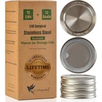 Ecopeaceful 316 Surgical 12 Wide Mouth Lids - 8" Outer , Stainless Steel. Fixed Price $37.99.