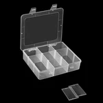 Vidifor 9 Grids Plastic Storage 7.3"L X 6.1"W 1.7"H, Translucent White. Fixed Price $17.99.