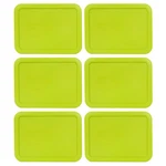 Pyrex 7210-PC Rectangle 3 Cup Storage Lid Cover Edamame Green 6PK For Glass Dish. Fixed Price $24.99.