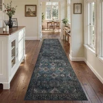 Blue Runner Rugs For Hallway: 3X10 Washable Long Entryway Kitchen Bat.... Fixed Price $59.19.