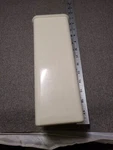 Vintage Tupperware Cheese Keeper #1696, 2PCS, Almond Color Holds 2LB Block. Fixed Price $9.26.