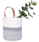 Wall Hanging Basket, Small Woven Baskets For Organizing, Decorative W.... Fixed Price $23.72.