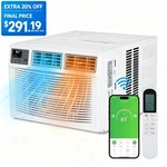 8,000 Btu Heat And Cool Window Air Conditioner W/ Wifi, Remote Control 350 Sq.ft. Fixed Price $363.99.