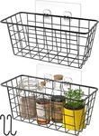 Hanging Kitchen Baskets Wire Storage Over The Cabinet Door Organizer, .... Fixed Price $27.99.