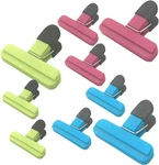 Uniyo Large Chip Bag Clips - Assorted Sizes 9PACK, Rose Red,blue,green. Fixed Price $11.88.