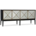 Hooker Furniture Melange Jova 4 Door Console Table In Black. Fixed Price $2079.33.