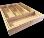 Simply Bamboo Extendable Kitchen Drawer Organizer Utensil Cutlery Tray. Fixed Price $22.00.