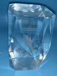 3D Etched Praying Hands Inside Glass Beautiful Paper Weight ,shelf Sitter ,sun. Fixed Price $7.00.