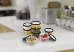 Zenvy 50 Pack Mini Reusable 2OZ Containers Includes Plastic Black Round. Fixed Price $19.11.