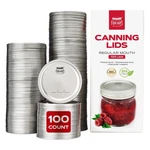 Canning Lids Regular Mouth 100 Pack 2.7 Steel Silicone Seals Forjars. Fixed Price $59.99.