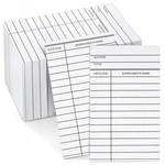 500 Pack Blank Library Cards For School Book Checkouts, Cds, Dvds, Vinyl Reco.... Fixed Price $24.93.