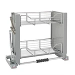Rev-a-shelf 24" Kitchen Pulldown Wall Cabinet System, Chrome, 5PD-24CRN. Fixed Price $665.99.