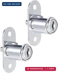 Uxcell Drawer Desk Wardrobe Cabinet Push Plunger Lock, 3/4" Cylinder Diameter 7/. Fixed Price $20.04.