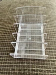 Mdesign Plastic Makeup Organizer For Bathroom, 5 Sections - Clear/rose Gold. Fixed Price $8.50.