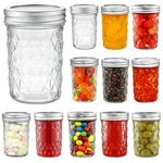 Yeboda 12 Pack Mason Jars 8 Oz Glass With Lids Bands Canning Ideal. Fixed Price $30.12.