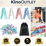 56 Colorful Clothespins - 2 Inch Spring Clips With Black Storage Bag For Laundry. Fixed Price $9.86.