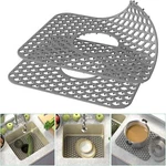 Toovem 2PC Silicone Sink Mat Protectors Kitchen Grid With Drain. Fixed Price $12.23.
