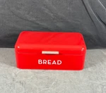 Home Basics Metal Bread Box With Hinged Lid Designed To Keep Baked Fresh. Fixed Price $43.50.