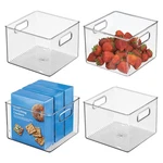 Idesign Clear Plastic Storage Bins For Kitchen - Pantry And Fridge. Fixed Price $52.45.