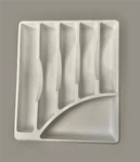 Sterilite 6 Compartment Plastic Silverware Organizer White. Fixed Price $11.50.