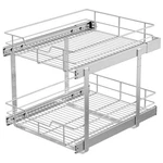 Tier Pull Out Cabinet Organizer 18" X 22" D, Slide Drawers For Kitche.... Fixed Price $151.04.