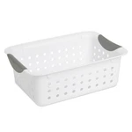 Sterilite 12-PACK Ultra Basket, Open Plastic Bins, Countertop, Small, White. Fixed Price $47.99.