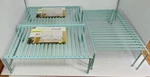 Smart Design Helper Shelf Organizer Extendable Steel Frame Mint Green Set Of 3. Fixed Price $29.95.