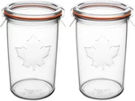 0.8 Liter Canning Jars Set Replace Weck 743 3/4 2PCS Glass Sourdough Mold. Fixed Price $23.80.