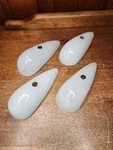 Set Of 4 White Dietz 533 Vintage Marker Fender Lamp Glass Lenses Truck Cab Light. Fixed Price $130.00.