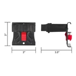 Quick-release Mop & Broom Holder, Wall Mount, Snap Rail System, New. Fixed Price $23.62.