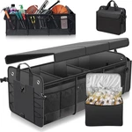 Car Trunk Organizer With Lid & Removable Leakproof Cooler Bag Foldable. Fixed Price $67.96.