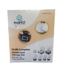 Woffit Complete Dinnerware Storage Set Gray Service For 12 Nib. Fixed Price $34.95.