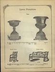 1890S Paper Ad Cast Iron Vintage Flower Vase Planter Park Bench. Fixed Price $19.99.