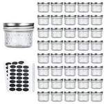 Accguan Mini Mason Glass Canning JARS,4 Oz Jelly With Regular Lids Silve.... Fixed Price $37.75.