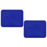 Pyrex 7211-PC Rectangular Blue 6 Cup Plastic Storage Lid 2PK For Glass Dish. Fixed Price $12.99.