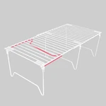 1/2-PIECE Set Freezer Organizer,stackable Cabinet Shelves,foldable .... Fixed Price $28.68.