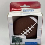 Rubbermaid Football Reusable Ice Pack For Lunch Boxes & Coolers Brown Sports. Fixed Price $9.99.