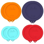 Round Silicone Storage Cover Lids 8-PACK Fit Anchor Hocking, Pyrex, 4 Siz. Fixed Price $64.50.