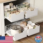 Netel 2 Pack Pull Out Cabinet Organizer - 11.8"X15.7"X6.9" No Drill/drill. Fixed Price $72.89.