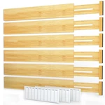 Spaceaid Bamboo Drawer Dividers With Labels, Kitchen Adjustable Organi.... Fixed Price $44.88.