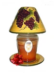 Tuscany Grape Ceramic Wine Cor, Candle Jar Holder By Ack. Fixed Price $29.99.