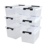 6-PACK Clear Storage Boxes, Latching Bins With Lids, 11.02'' 7.71''.... Fixed Price $38.80.