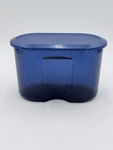 Tupperware #2470A Duo Keeper Acrylic Canister Container W/ #2469A Blue Sheer. Fixed Price $15.00.