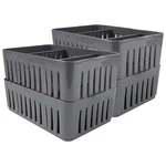Simplify 4 Pack 3 Compartment Stackable Bin With Adjustable Dividers Drawer.... Fixed Price $32.00.